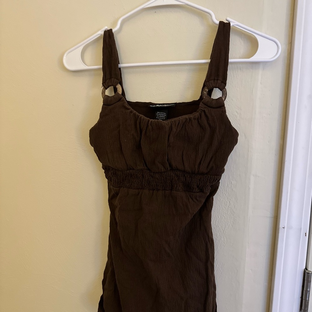 Self Esteem Brown Mini Dress